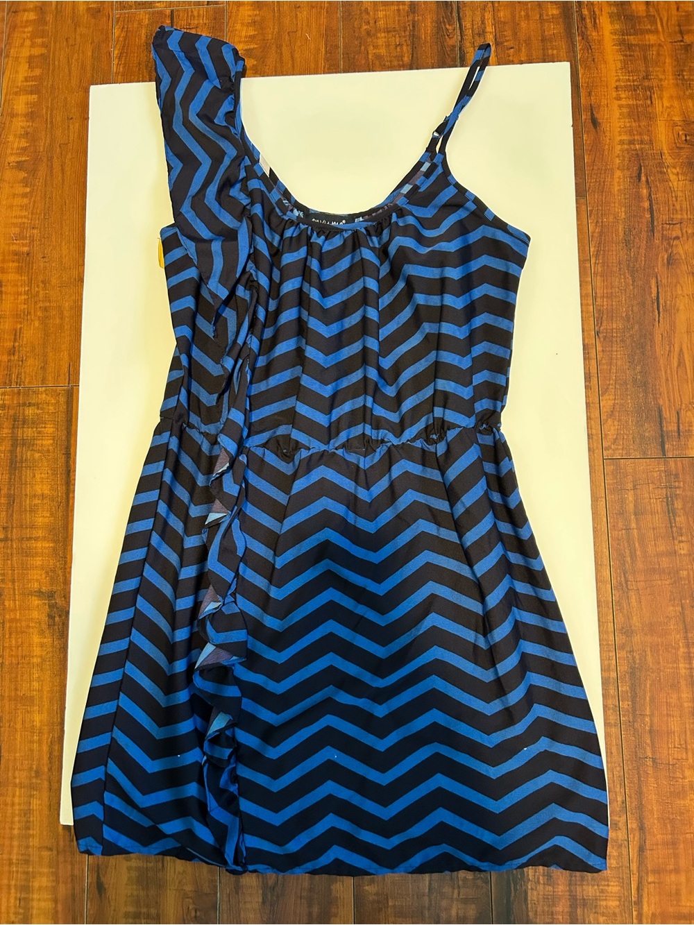 envy Blue and Black Chevron Chemise Slip